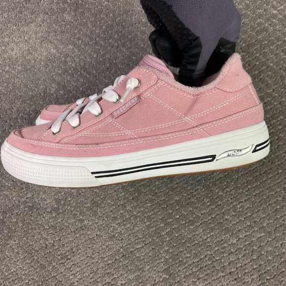 Skechers Arch Fit Arcade Arcata Sneakers Shoes Women's 7 Mauve Pink Casual - Picture 5 of 12